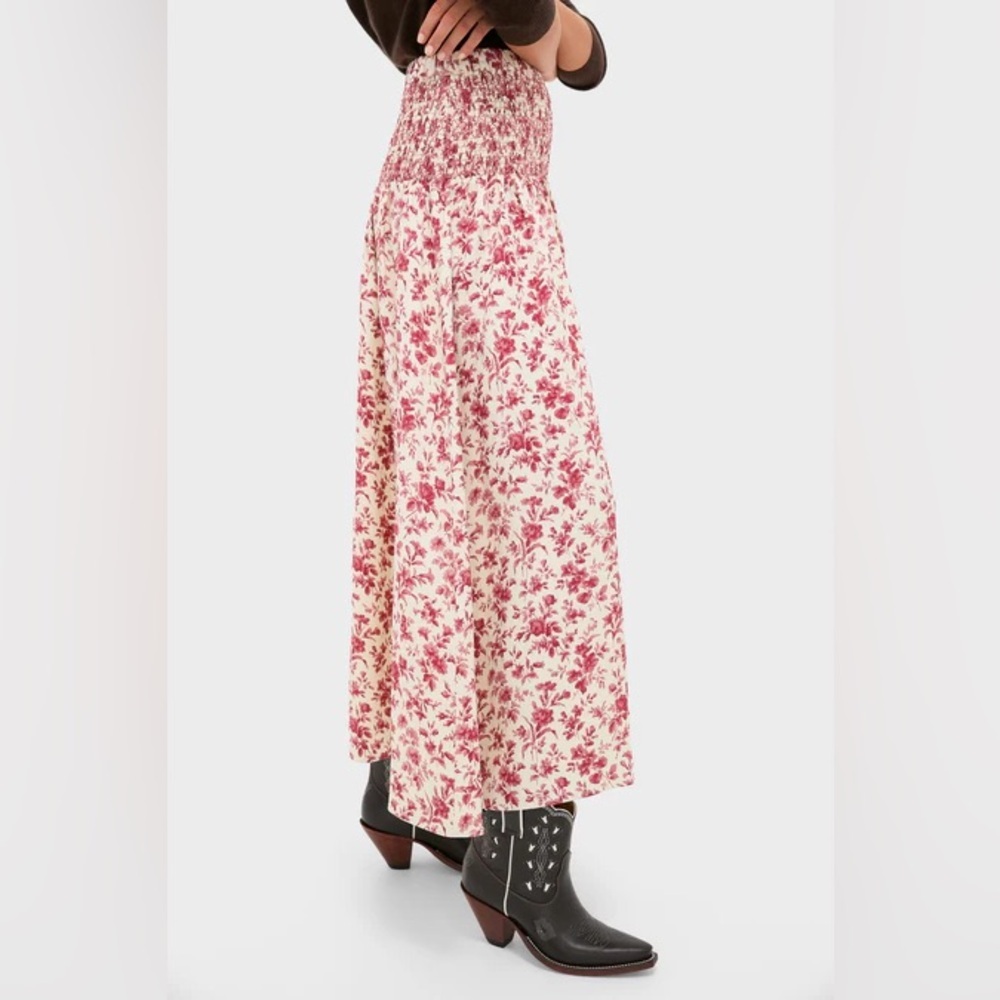 🆕 TUCKERNUCK Pomegranate Bloom Smocked Benson Skirt - Picture 3 of 6